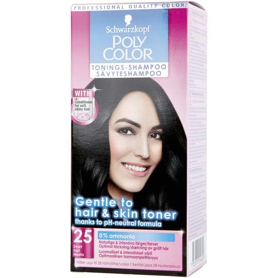 Schwarzkopf Poly Color Toning Shampoo 25 Svart
