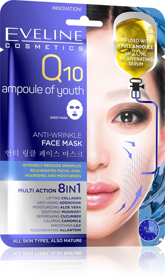 Eveline Q10 Anti-Wrinkle Face Sheet Mask