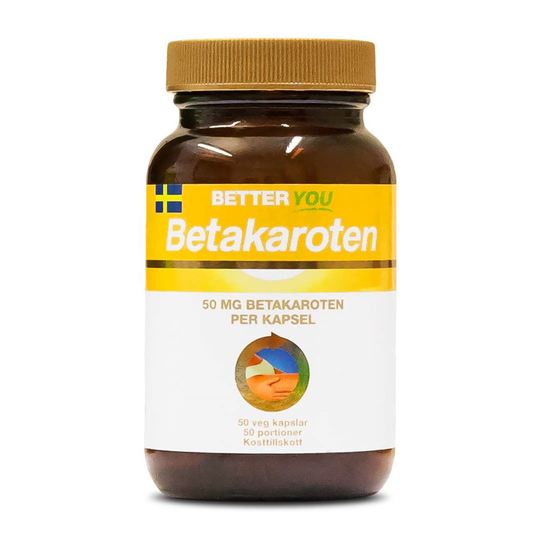 Betakaroten 50 mg, 50 caps, Livsmedel