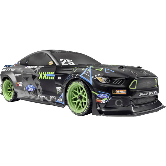 HPI Racing Vaughn Gittin Jr Drift Mustang Borst motor 1:10 RC modellbil Elektrisk Gatumodell Fyrhjulsdrift (4WD) 100% R