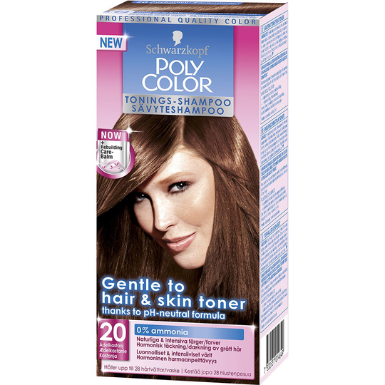 Schwarzkopf Poly Color Tonings-Shampoo, 20 - Ädelkastanj, Schwarzkopf Hårfärg