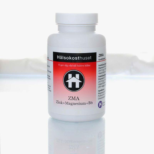 ZMA: zink - magnesium - Vitamin B6. 120 tabletter