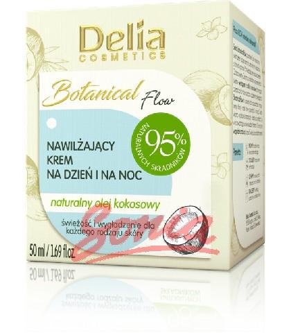 Delia Cosmetics Botanic Flow Moisturizing cream with coconut oil per day and night 50ml