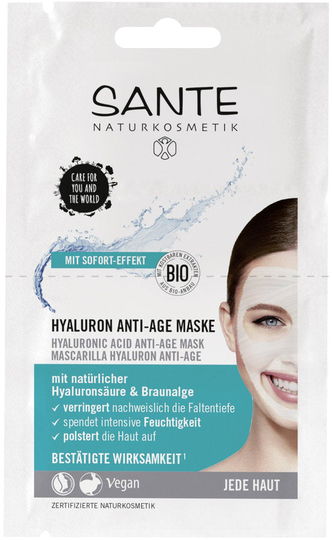 10 x Sante Hyaluron Anti-Age Mask, 8ml