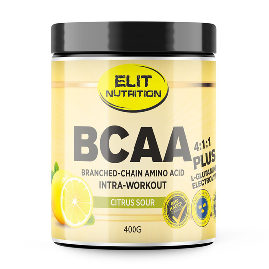 Elit Nutrition BCAA 4:1:1 + L-glutamine Citrus 400g