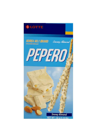 Kakor Pepero Snowy Mandel 32g Lotte Korea