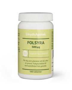 LloydsApotek Folsyra 100 st