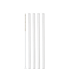 Sugrör Glas 23cm 4-pack inkl Borste