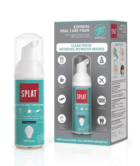 Uttrycka Oral Care Foam skum uttrycka munhygien Mint 50ml