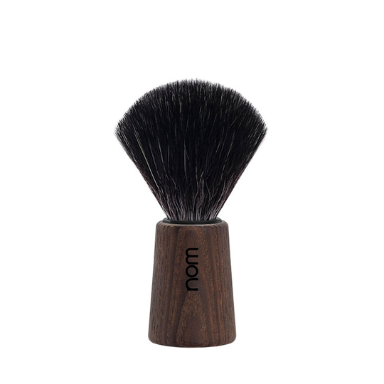 nom Theo Shaving Brush Black Fibre Mörk Ask