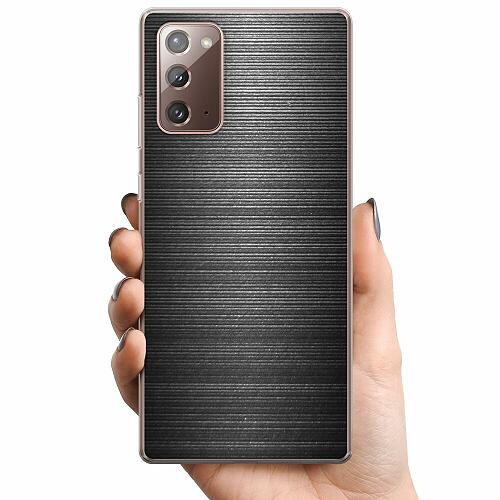 Samsung Galaxy Note20 TPU Mobilskal Brushed Metal