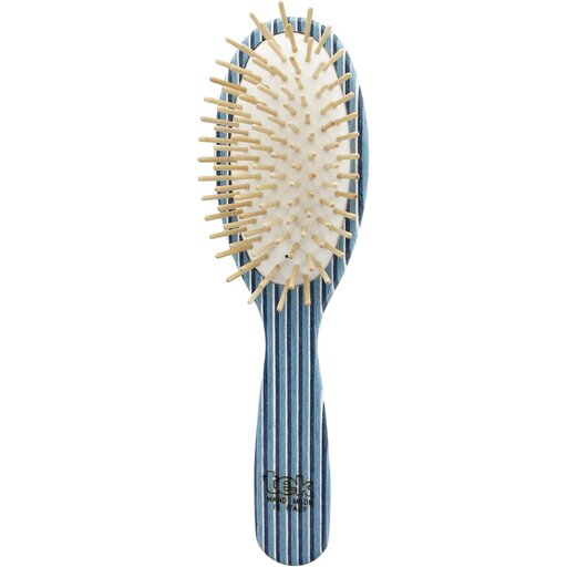 Big Oval Brush In Kaleidowood With Short Wooden Pins
