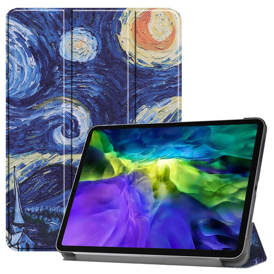 iPad Air (2020) / Pro 11 - Tri-Fold Fodral - Brush Painting