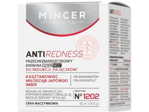 Mincer Anti Redness Anti-wrinkle day and night cream for reducing "spider veins" No. 1202 50ml