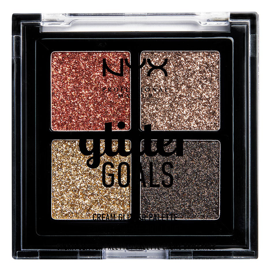Glitter Goals Cream Quad Palette, 1,2 g NYX Professional Makeup Ögonskugga