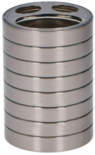 tandborsthållare 7,5 x 10,6 cm rostfritt stål silver