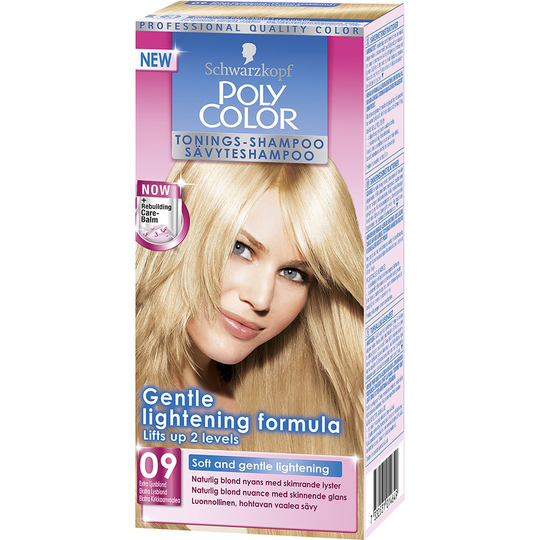 Schwarzkopf Poly Color Tonings-Shampoo, 09 - Extra Ljusblond, Schwarzkopf Hårfärg