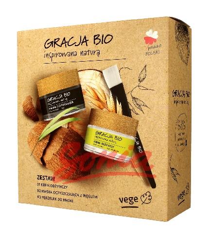 Grace Bio Gift Set (mask 50ml + kräm för dag och natt 50ml + borste)