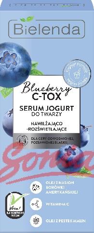 Blueberry bielenda C-TOX Serum Yogurt facial moisturizing illuminating 30ml