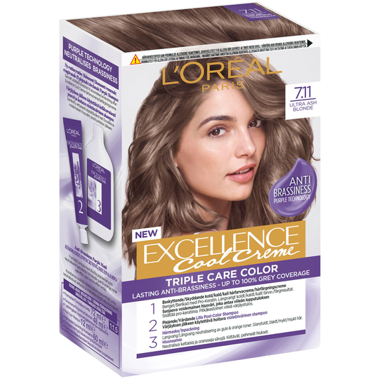 Loreal Paris Excellence Ultra Ash Blonde 7.11