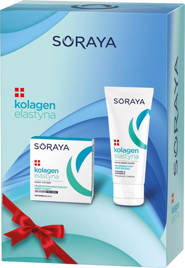 SET SORAYA Collagen & Elastin Anti-fet kräm för dag och natt vård 50ml + Hand Cream 75ml