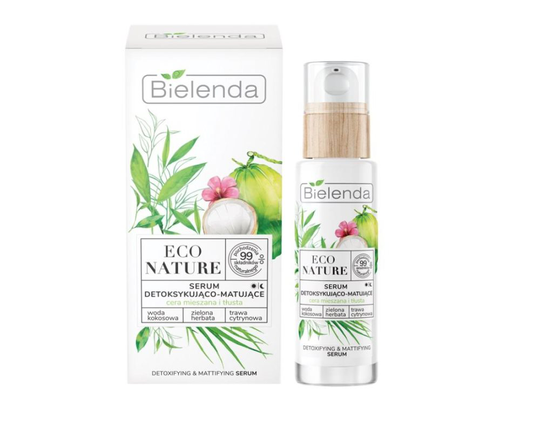 Bielenda Eco Nature serum avgifta huden mattor till fet hud 30ml