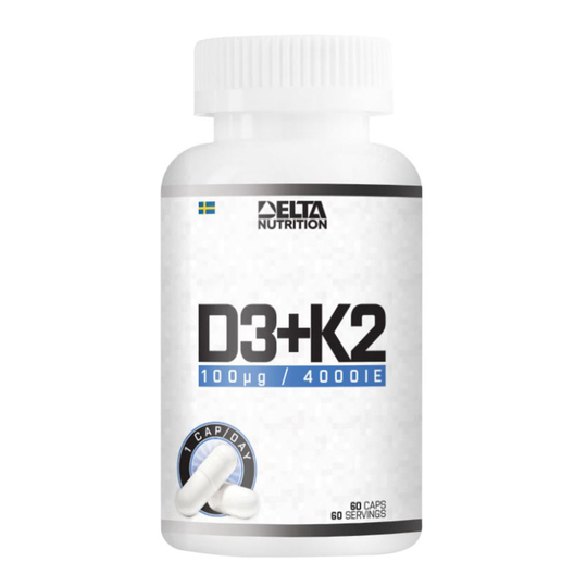 Vitamin D3+K2, 90 caps, Vitaminer