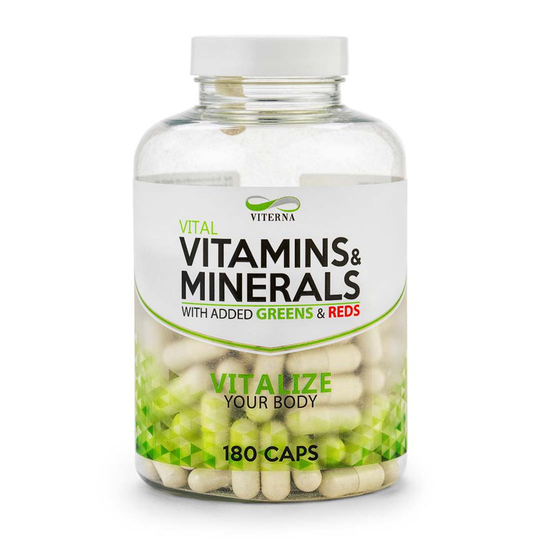 Vitamins & Minerals, 180 caps, Vitaminer
