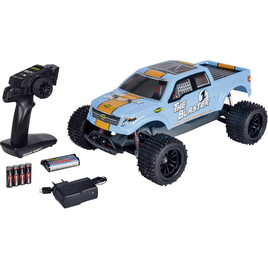 Carson Modellsport The Blaster FE Borst motor 1:10 RC modellbil Elektrisk Monstertruck Bakhjulsdrift (2WD) 100% RtR 2,4