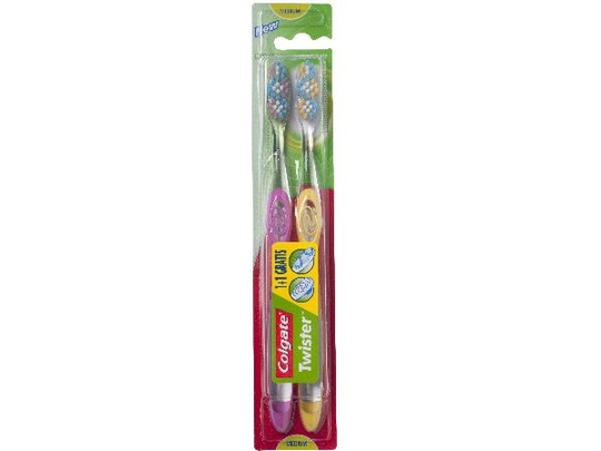 Colgate DUO Twister Brush Medium 2pcs