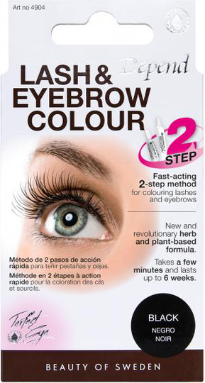 färgset Eye Lash & Eyebrow dam 9,5 ml svart 21 st