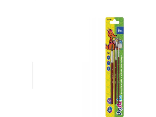Tetis Round brushes (size 4, 6, 8), on a blister, 3 pcs. TETIS