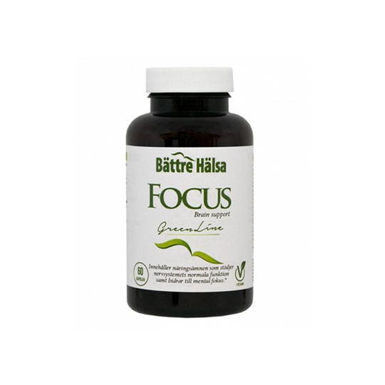 Bättre Hälsa Focus Brain Support, 60 kapslar