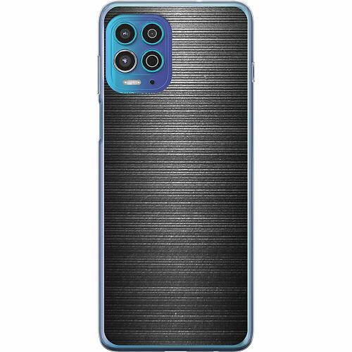 Motorola Moto G100 Genomskinligt Skal Brushed Metal