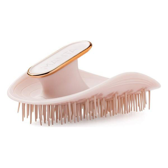 Utslätningsborste Healthy Hair Brush Manta Flexibel Rosa