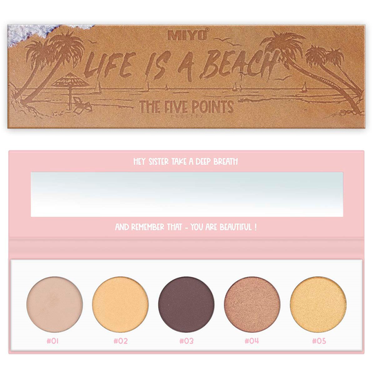 MIYO Five Points Paletts Eyeshadows 18 Life Is Beach