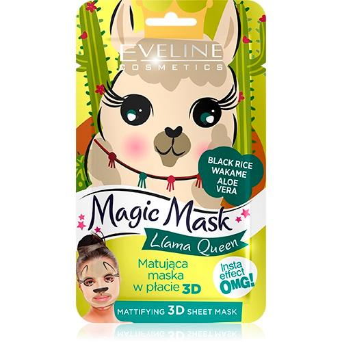 Eveline magiska Mask Mask Mating panel 3D Llama drottning 1szt