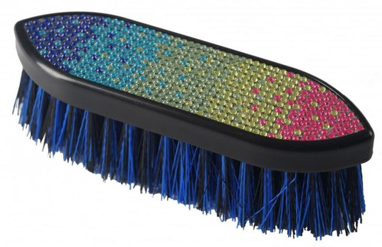 hård borste med strass 17 cm