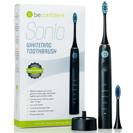 Eltandborste Sonic Whitening svart/rosèguld