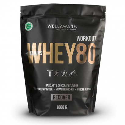 WellAware WHEY80 + Vitaminer 1 kg Hazelnut & Chocolate