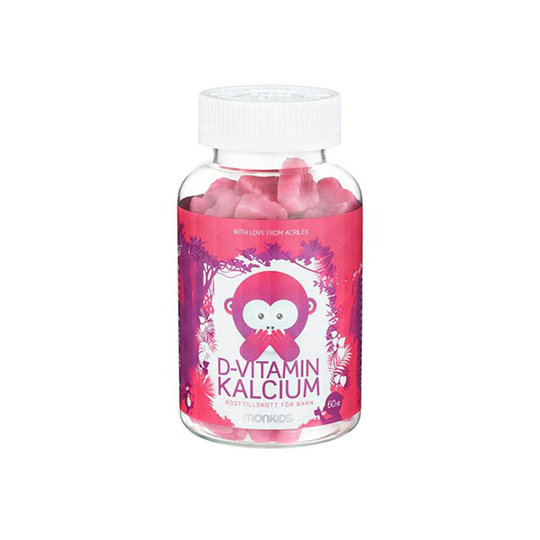Monkids D-vitamin & Kalcium, 60 tuggisar