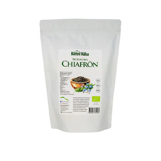 Bättre Hälsa Chiafrön Eko, 500g