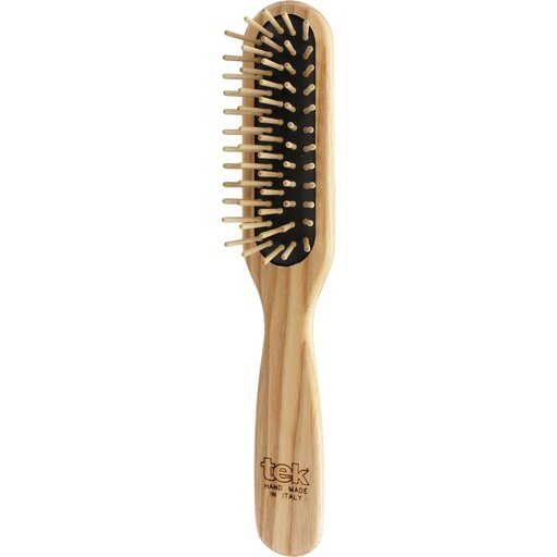 Slim Rectangular Brush With Short Wooden Pins