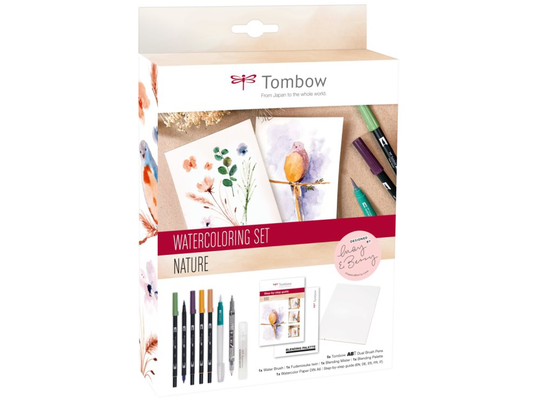 Marker Tombow ABT Dual Brush sæt Nature