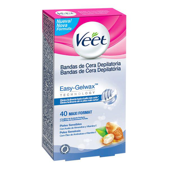 Vaxremsor Veet Easy Gelwax Sensitive (40 st)