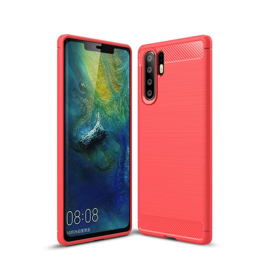 Huawei P30 Pro - Brushed TPU Skal - Röd