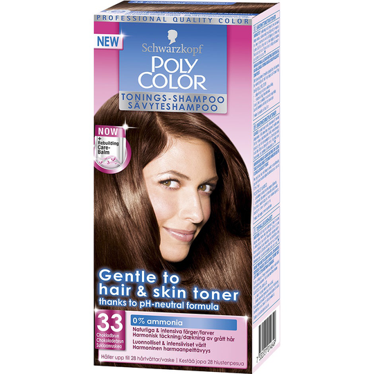 Schwarzkopf Poly Color Tonings-Shampoo, 33 - Chokladbrun, Schwarzkopf Hårfärg
