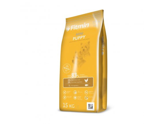 FITMIN Mini Puppy, Valp, 15 kg, Mini (5 - 10kg), Vitamin A,Vitamin B1,Vitamin B12,Vitamin B2,Vitamin B6,Vitamin B9 (folic acid),Vitamin C,Vitamin...,