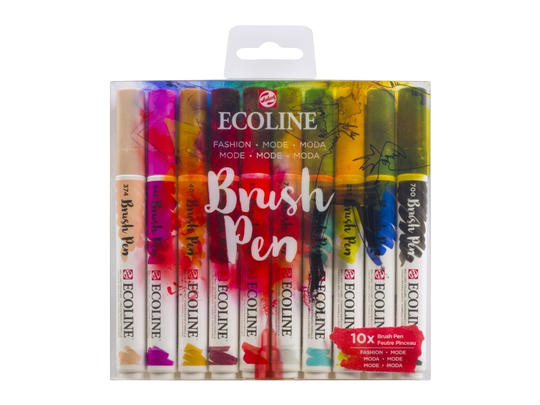Ecoline Brush pen set Fashion | 10 colours