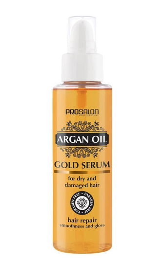 CHANTAL_Prosalon Argan Oil Hair Repair Gold Serum For Dry & Damaged Hair serum do wĹ,osĂłw z olejkiem arganowym 100ml